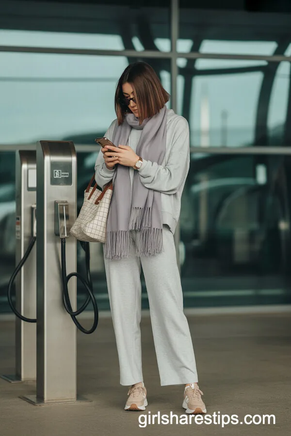Cashmere Tracksuit with Matching Scarf