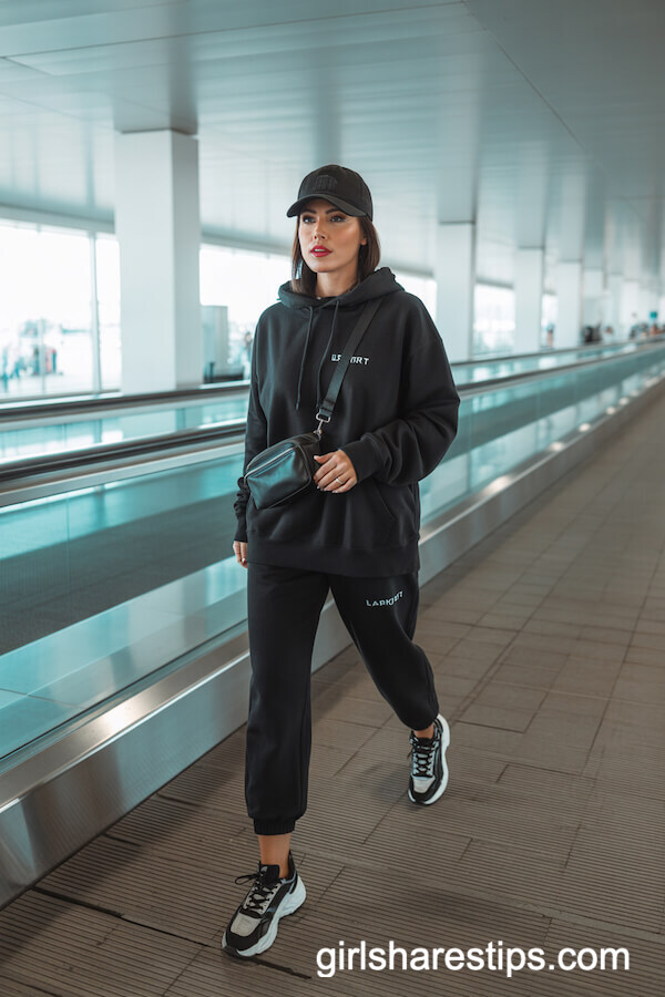 Hoodie and Joggers Set with Chunky Sneakers