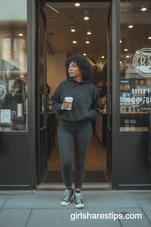Casual Hoodie & Classic Converse