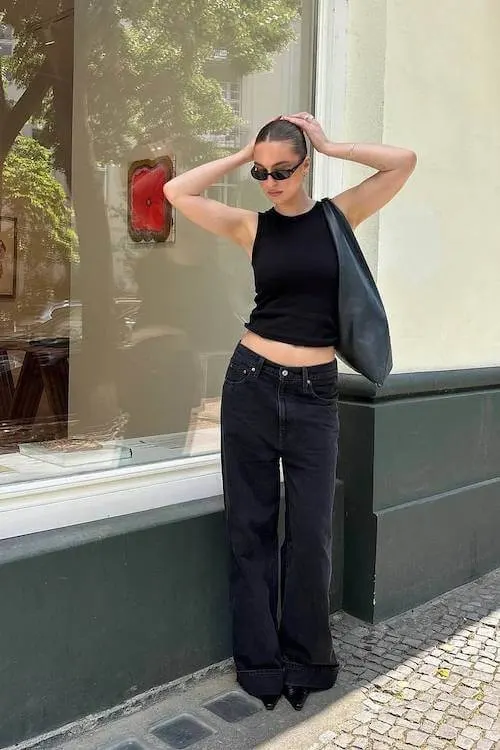 all black outfit