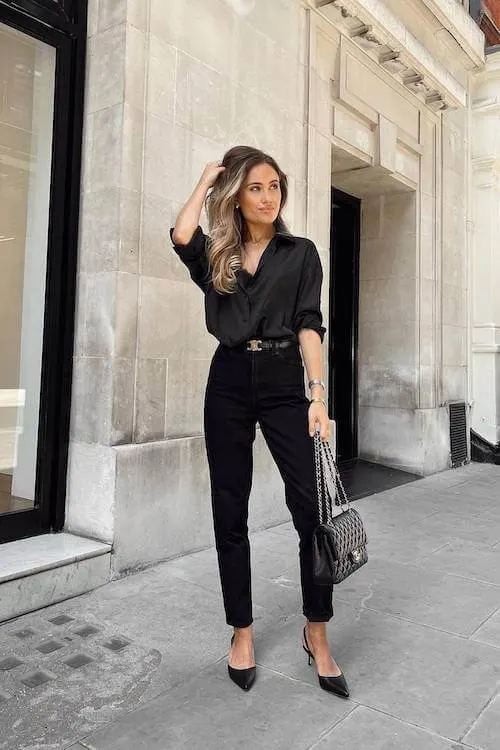 all black outfit