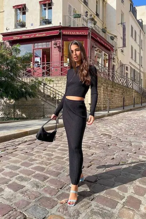all black outfit