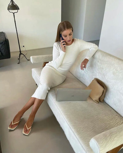 all white outfit women