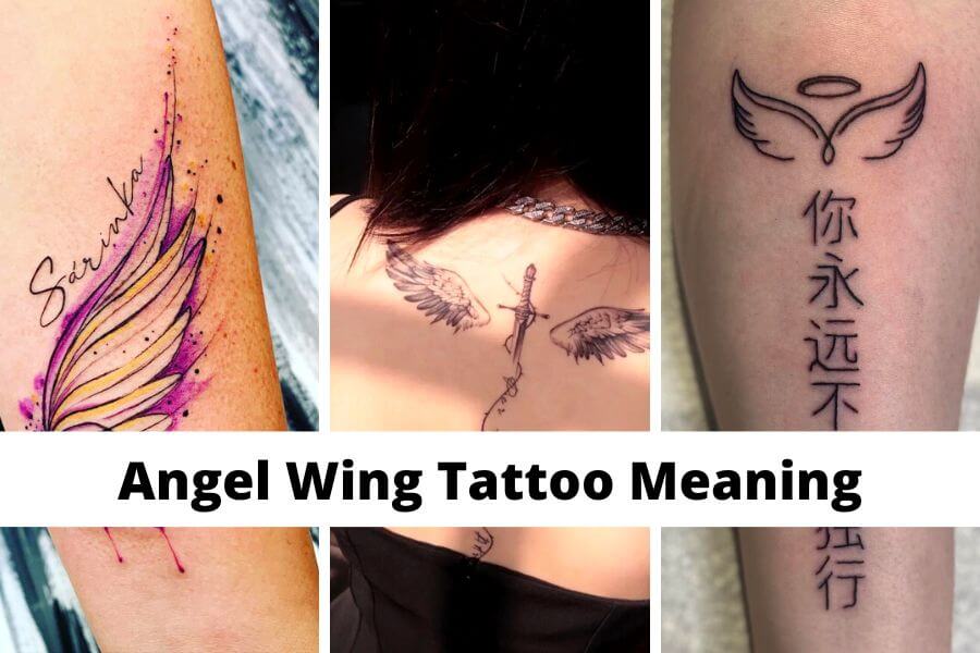 angel wing tattoo meaning and designs