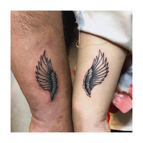 matching angel wing tattoo meaning