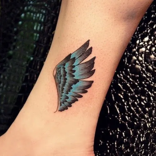 watercolor angel wing tattoo designs