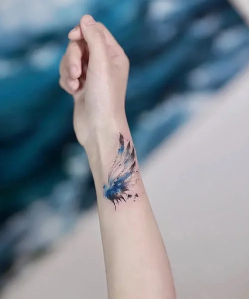 beautiful angel wing tattoo designs