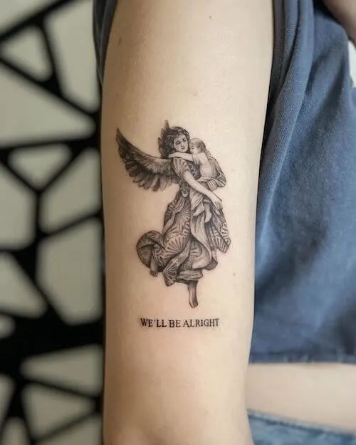 180 Angel Tattoos To Help You Find Your Guardian Angel