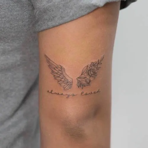 black wings tattoo meaning and designs