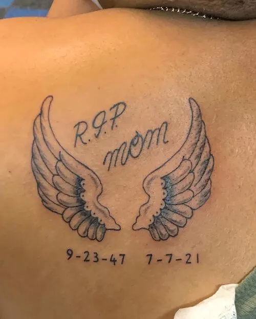 large wings tattoo ideas