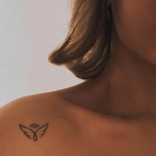 small angel wing tattoo designs