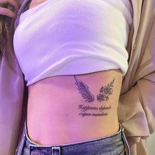 black wings tattoo meaning and designs