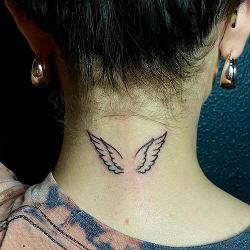 black wings tattoo meaning and designs