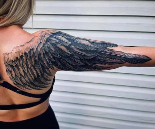 large wings tattoo ideas