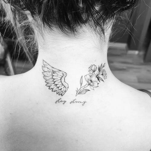 memorial tattoos with angel wings meaning