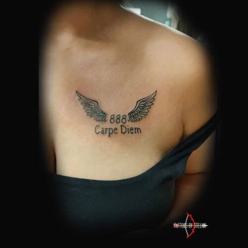 black wings tattoo meaning and designs