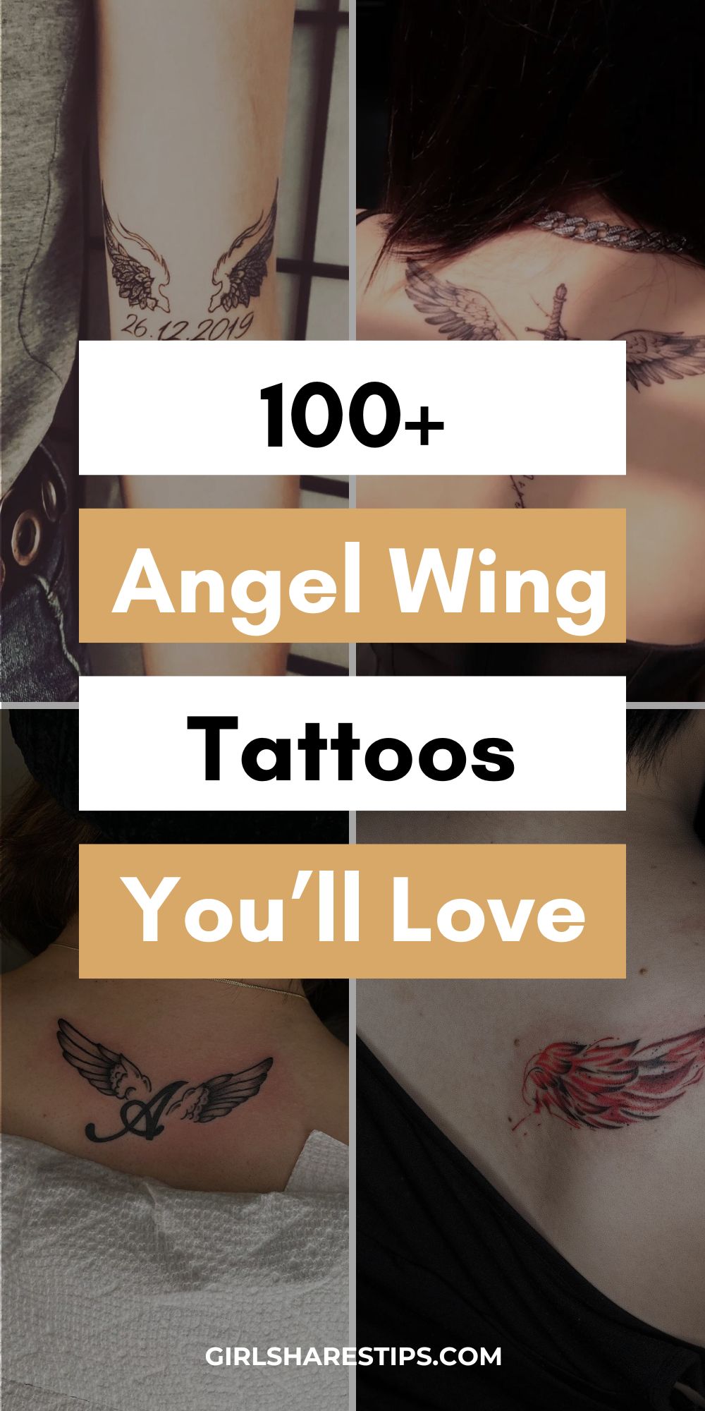 angel wings tattoo ideas collage