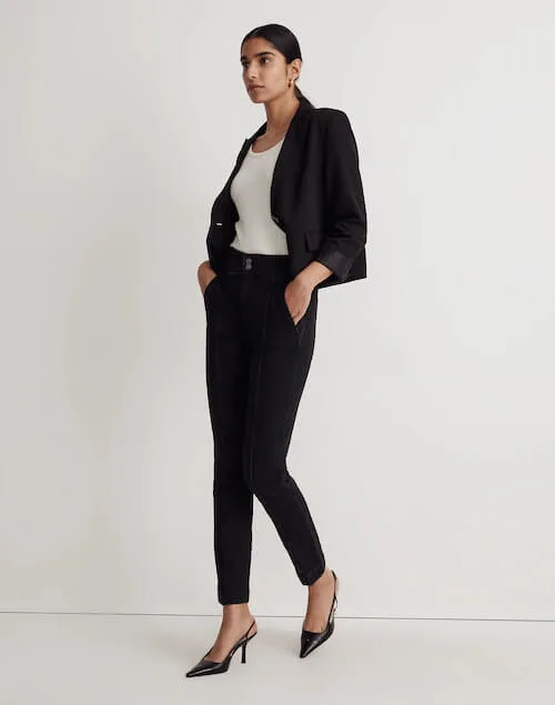 are black jeans business casual for a woman