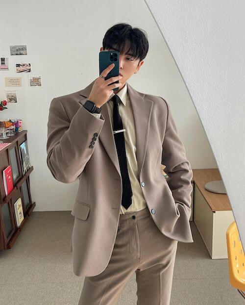 Korean aesthetic outfits male formal style