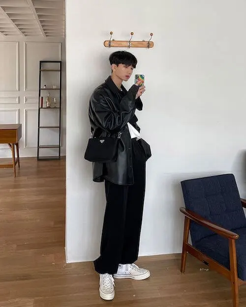 Korean aesthetic outfits male dark aesthetic