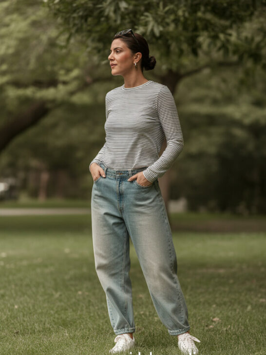 21 Flattering Baggy Jeans Outfit Ideas for Women Over 40: Look Cool & Confident!