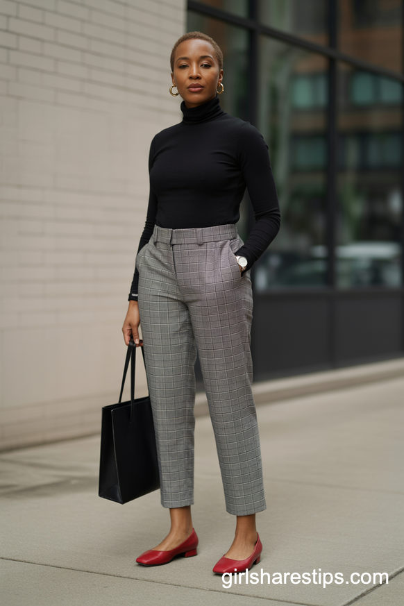 ballet flats outfit ideas for work