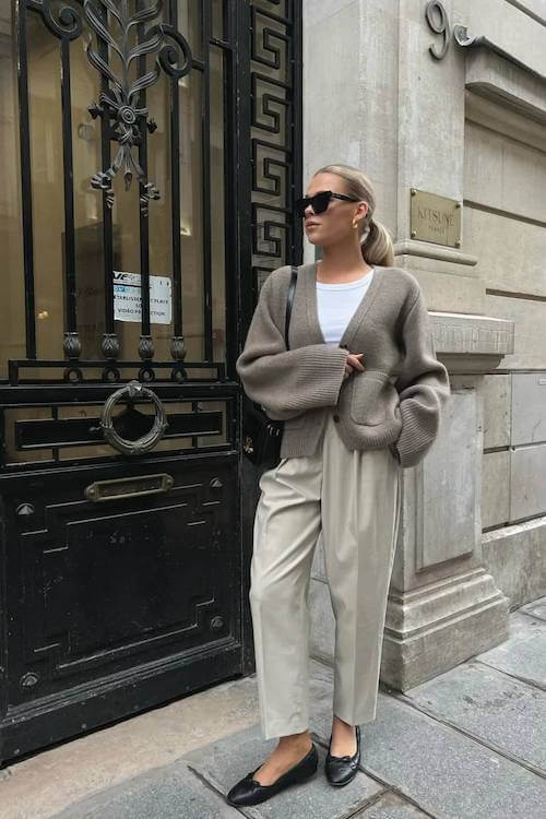 ballet flats outfit ideas grown women