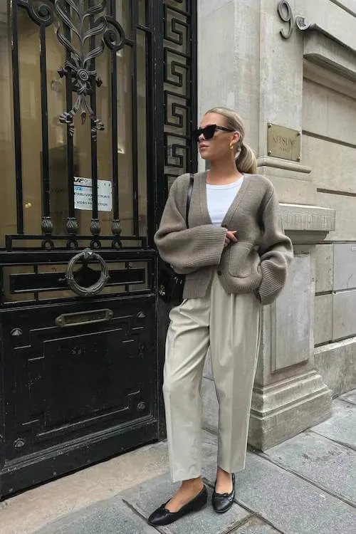 ballet flats outfit ideas grown women