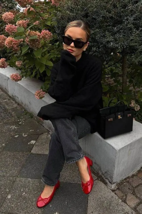 ballet flats outfit ideas grown women