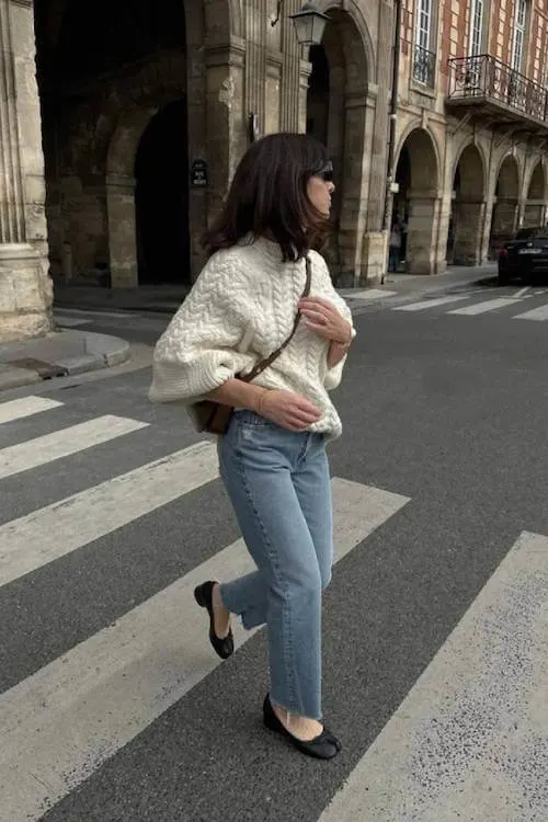 ballet flats outfit ideas grown women