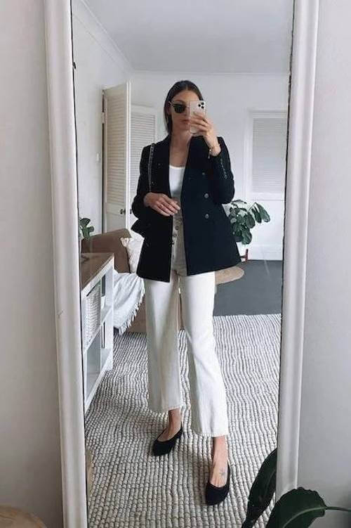 ballet flats outfit ideas grown women