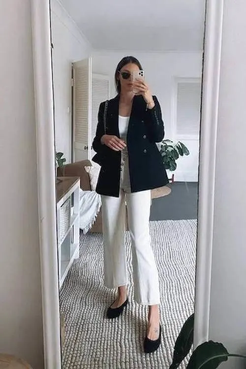 ballet flats outfit ideas grown women