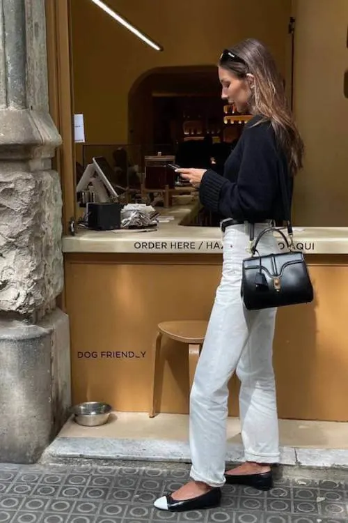ballet flats outfit ideas grown women