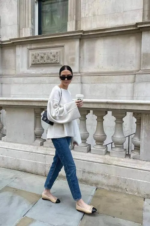 ballet flats outfit ideas grown women