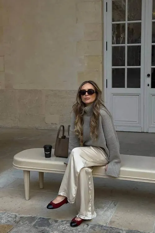 ballet flats outfit ideas grown women
