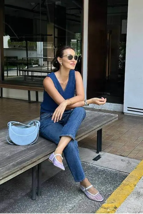 ballet flats outfit ideas grown women