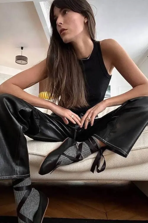ballet flats outfit ideas grown women