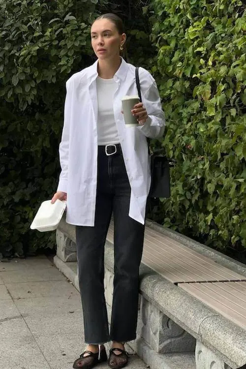 ballet flats outfit ideas grown women