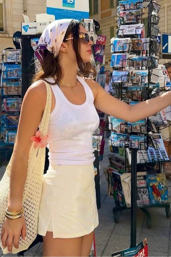 bandana headscarf outfit