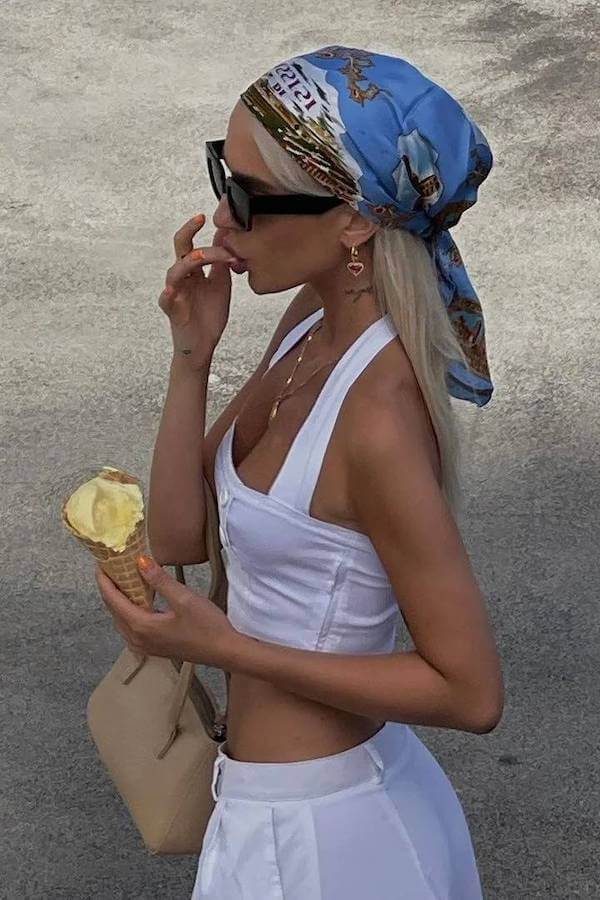 bandana headscarf outfit
