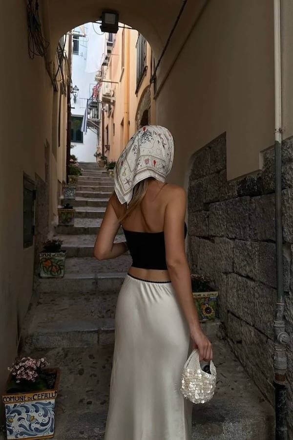 bandana headscarf outfit