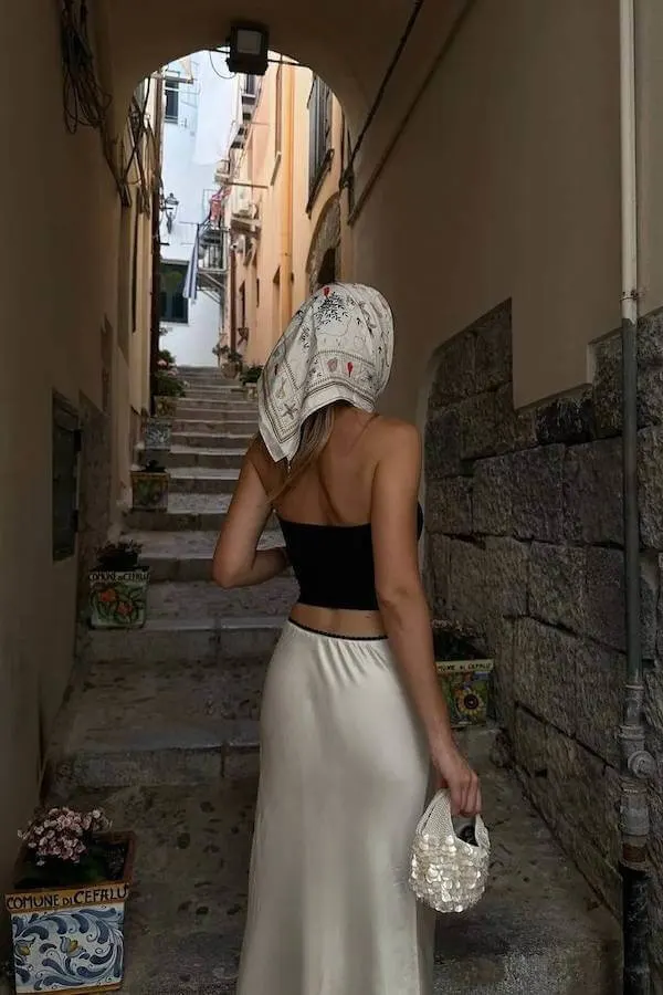 bandana headscarf outfit