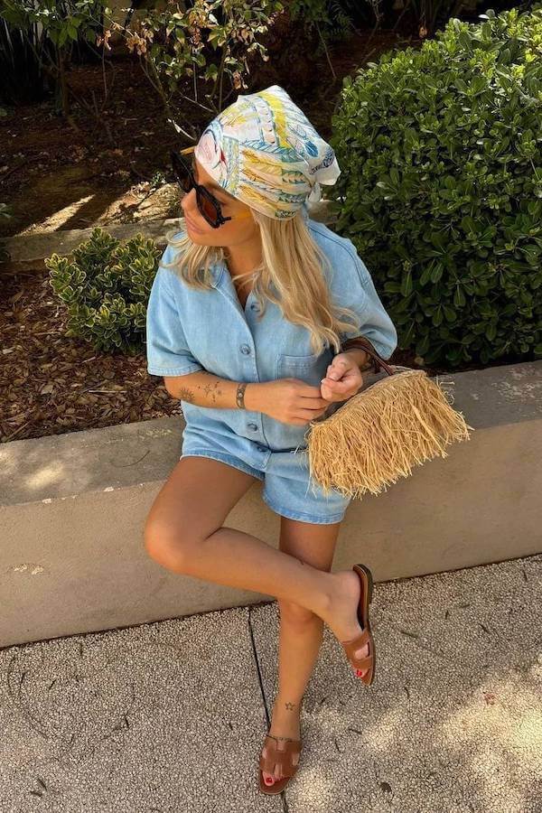 bandana headscarf outfit