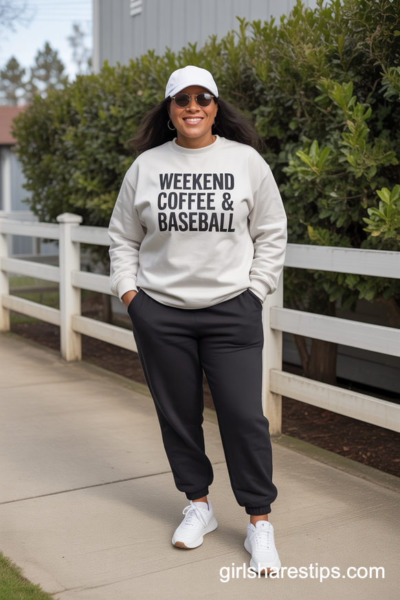 Weekend Coffee And Baseball Jogger Set