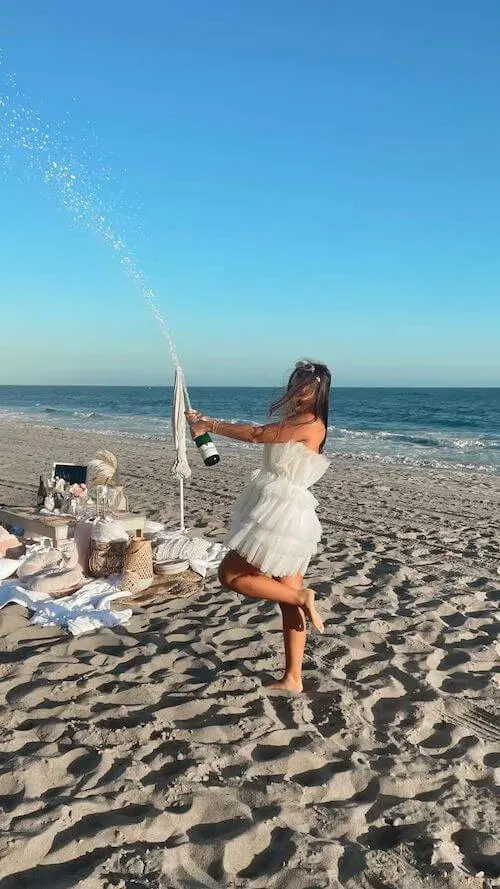 beach birthday photoshoot ideas for adults