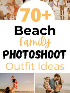 beach family photoshoot outfits collage