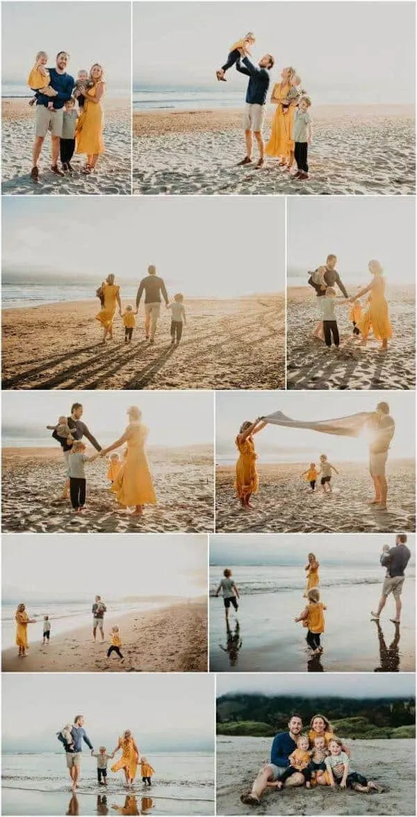 beach family photoshoot outfits