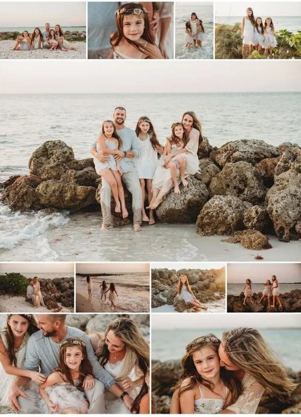 beach family photoshoot outfits