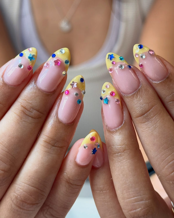 bedazzled nails