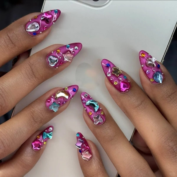 bedazzled nails